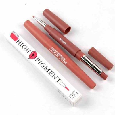 High Pigment  Matte Lipstick Makeup Vegan 2 In 1 Lipstick With Lip Liner Organic Velvet Lipstick And Lip Liner
