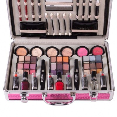 Professional Ladies Makeup Kit Full Gift Set Box Professional Vanity Makeup Box Table Set Cosmetic With Mirror For Salon
