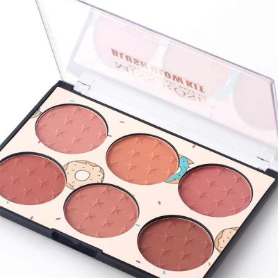6 Color 20 Gram   Cream Cheek Makeup Blush Palette