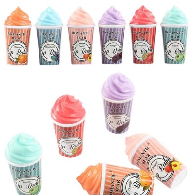 Organic Cosmetic Lip Balm High Quality Hydrating Vegan Moisturizer Lip Balm Natural  Cute Ice Cream Lip Balm
