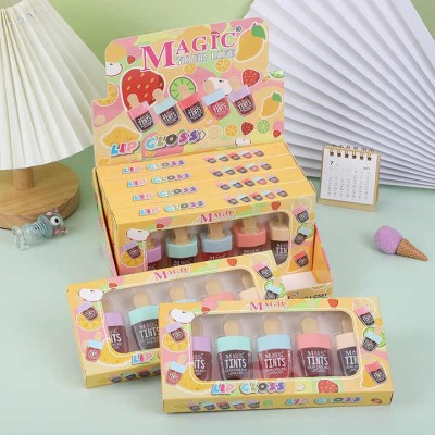 Moisturizing Cute Vegan Makeup Magic Lip Gloss Long Lasting Organic Ice Cream Lip Gloss  Bulk Makeup Lip Gloss