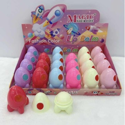 30- pzas Natural Fruit Organic Vegan Cute Kids Lip Balm Moisturizing Korea Cosmetic Rose Flower  Lovely Lip Balm For Kids
