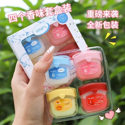 Cute Organic Hydrating Moisturizing Lip Mask Balm Vegan Natural Fruit 4 Pcs Wpn'L Lip Care Balm Mask Set Manufacturer