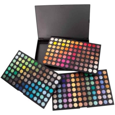 6-sets Paleta de  252 colores de sombras de ojos multiusos con brillo orgánico a prueba de agua