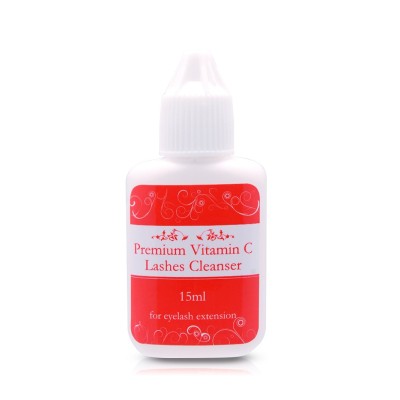 LASHES CLEANSER PREMIUM VITAMIN C (Limpiador líquido c/vitamina C) 15ml