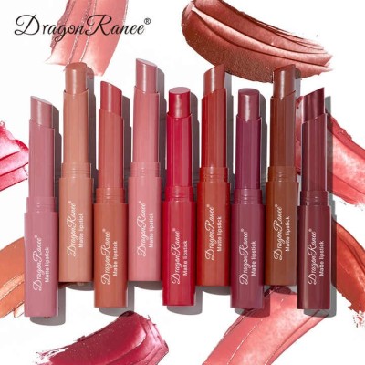 Dragon Ranee Super Stay Pink Matte Red Lipstick 2024 Long Lasting Waterproof Nude Velvet Matte 12 Crayon Matte Lipstick