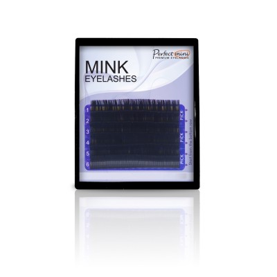 EYELASH MINK (Pestañas MINK) CURVAS(C) / Grosor(0,20mm) / Largo(15mm) 6 Tramas
