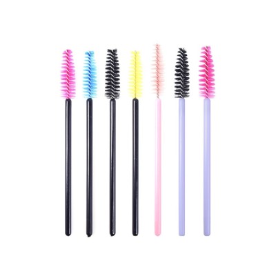 BRUSH MASCARA WAND HOT PINK - BLACK