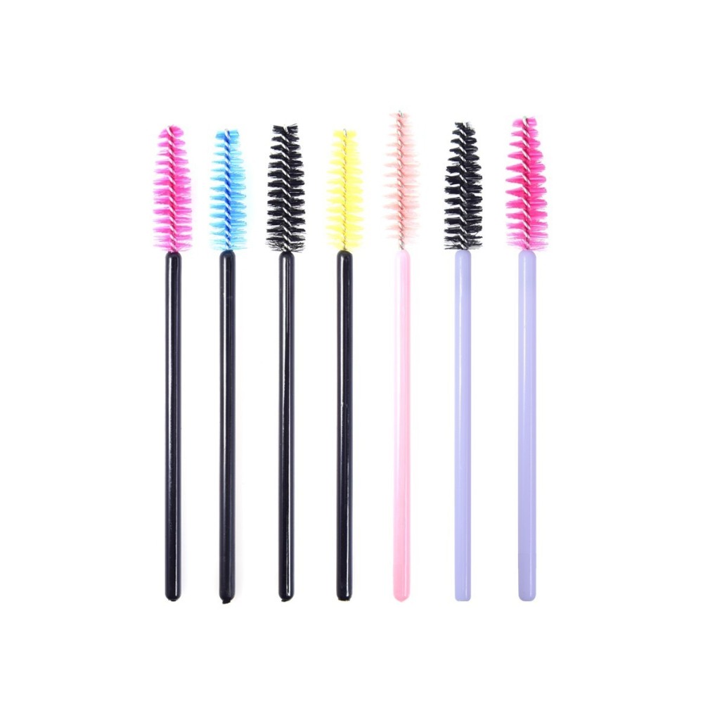 BRUSH MASCARA WAND HOT PINK - BLACK