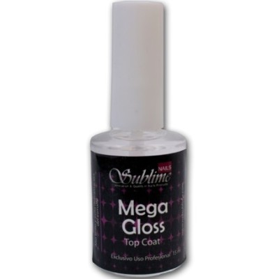 Megagloss Top Coat 15ml Ultra Brillo