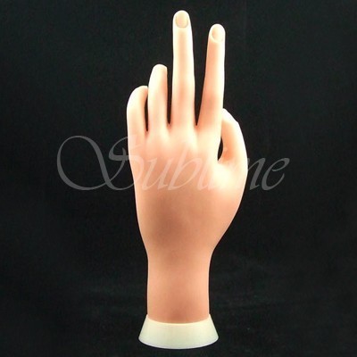 Mano de Práctica Flexible para Uñas
