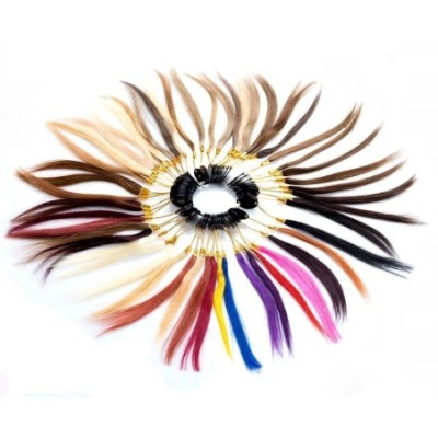 Anillo de Colores para Cabello Humano (37 Tonos)