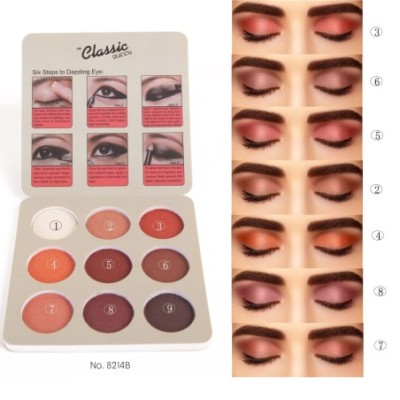 1500-pzas Paleta de sombras de ojos de maquillaje nude de alta calidad  kit de paleta de sombras de ojos con brillo mate