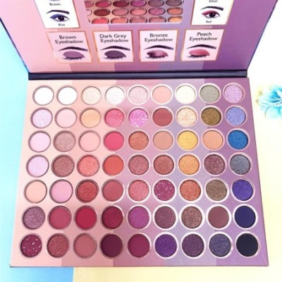 6-pzas Paleta de sombras de ojos de 40 colores a prueba de agua, mate, para novias,  vegano, con brillo, para principiantes.