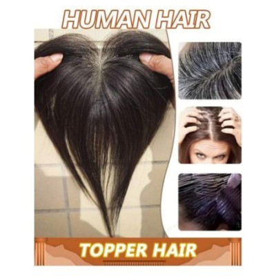 Flequillo sutil con clip de cabello humano Remy natural